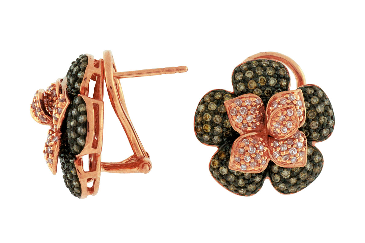 DIAMOND &MOCHA DIAMOND EARRING