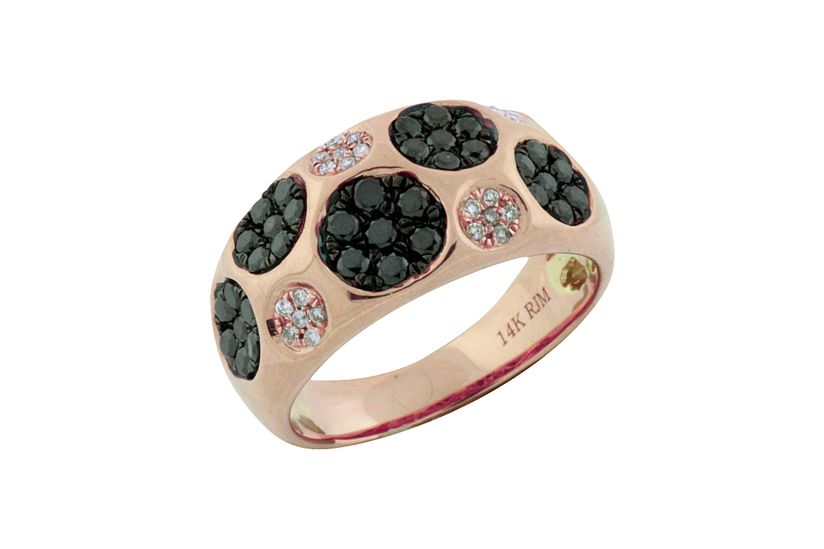 BLACK DIAMOND & DIAMOND RING