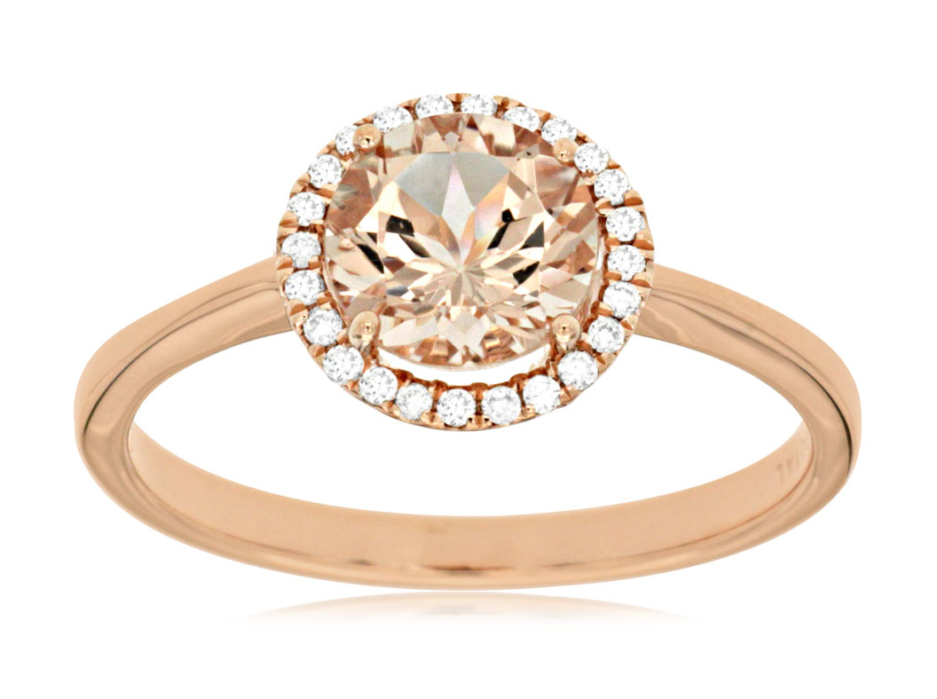 MORGANITE & DIAMOND RING