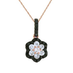 BLACK DIAMOND & DIA PENDANT