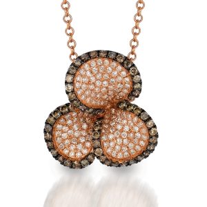 DIA & MOCHA DIA CLOVER PENDANT