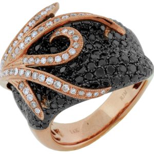BLACK DIAMOND & DIAMOND RING
