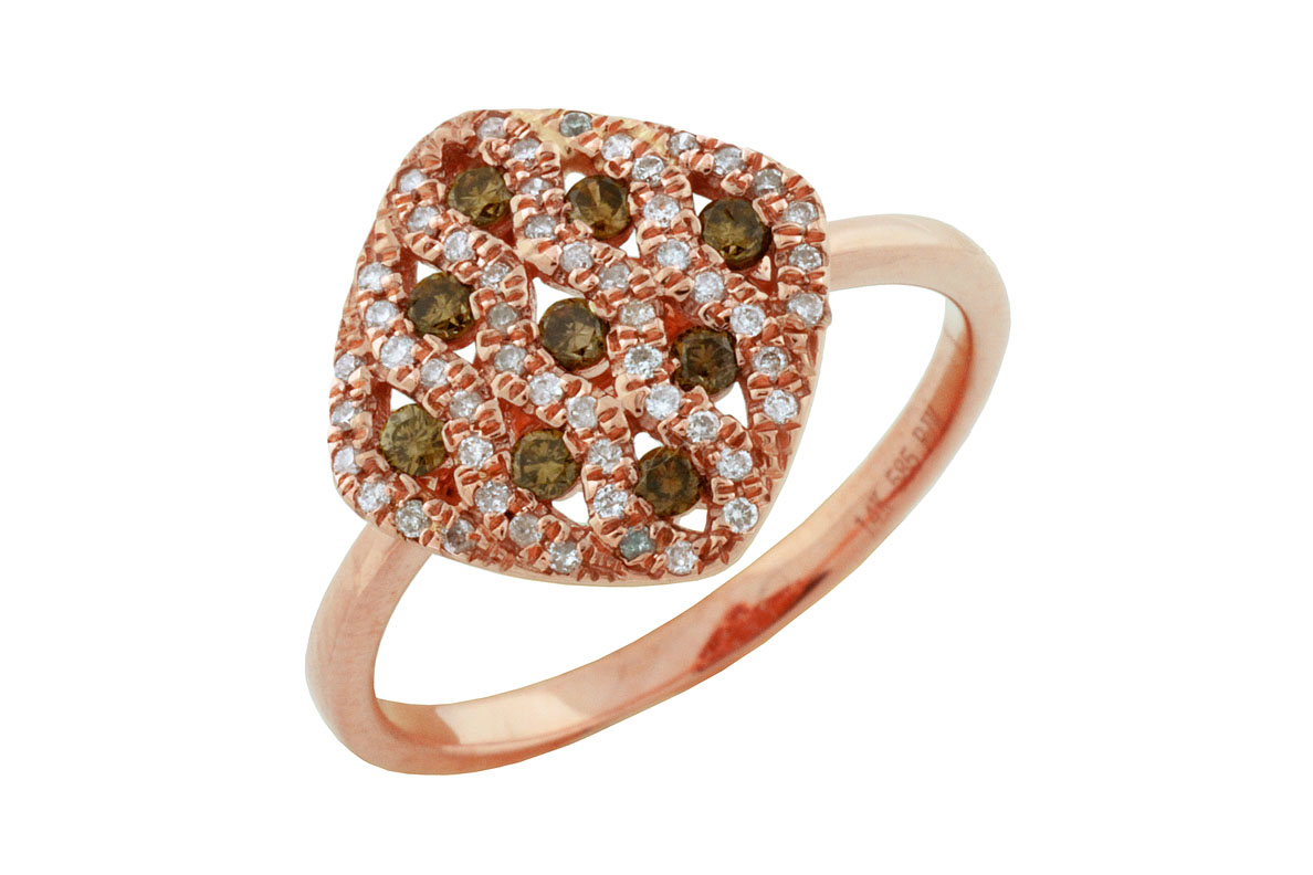 DIAMOND & MOCHA DIAMOND RING