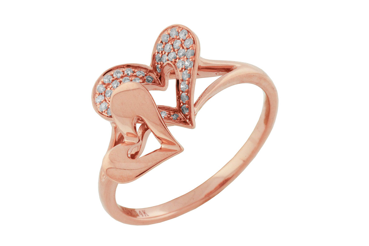 DIAMOND HEART RING