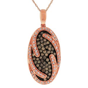 DIAMOND & MOCHA DIA PENDANT