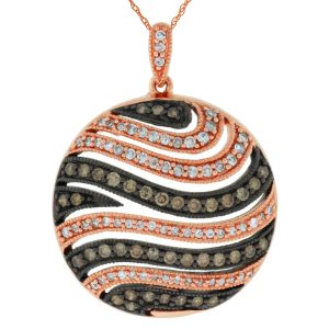 DIAMOND & MOCHA DIA PENDANT