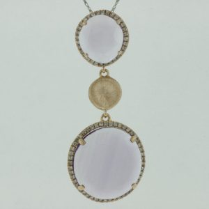 AMETHYST & DIAMOND PENDANT