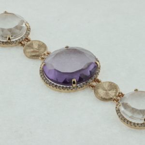 DIAMOND & SEMI PREC BRACELET