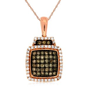 DIAMOND &MOCHA DIAMOND PENDANT
