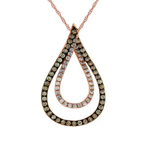 DIAMOND &MOCHA DIAMOND PENDANT