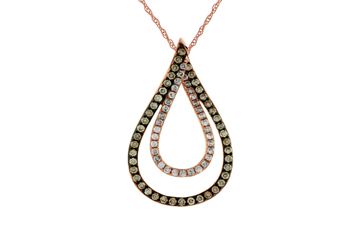 DIAMOND &MOCHA DIAMOND PENDANT