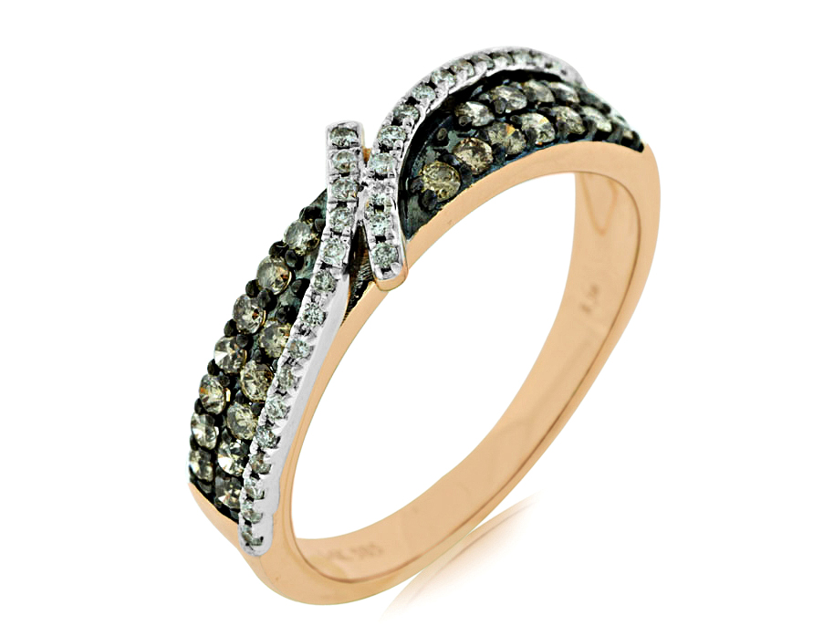 DIAMOND & MOCHA WEDDING BAND