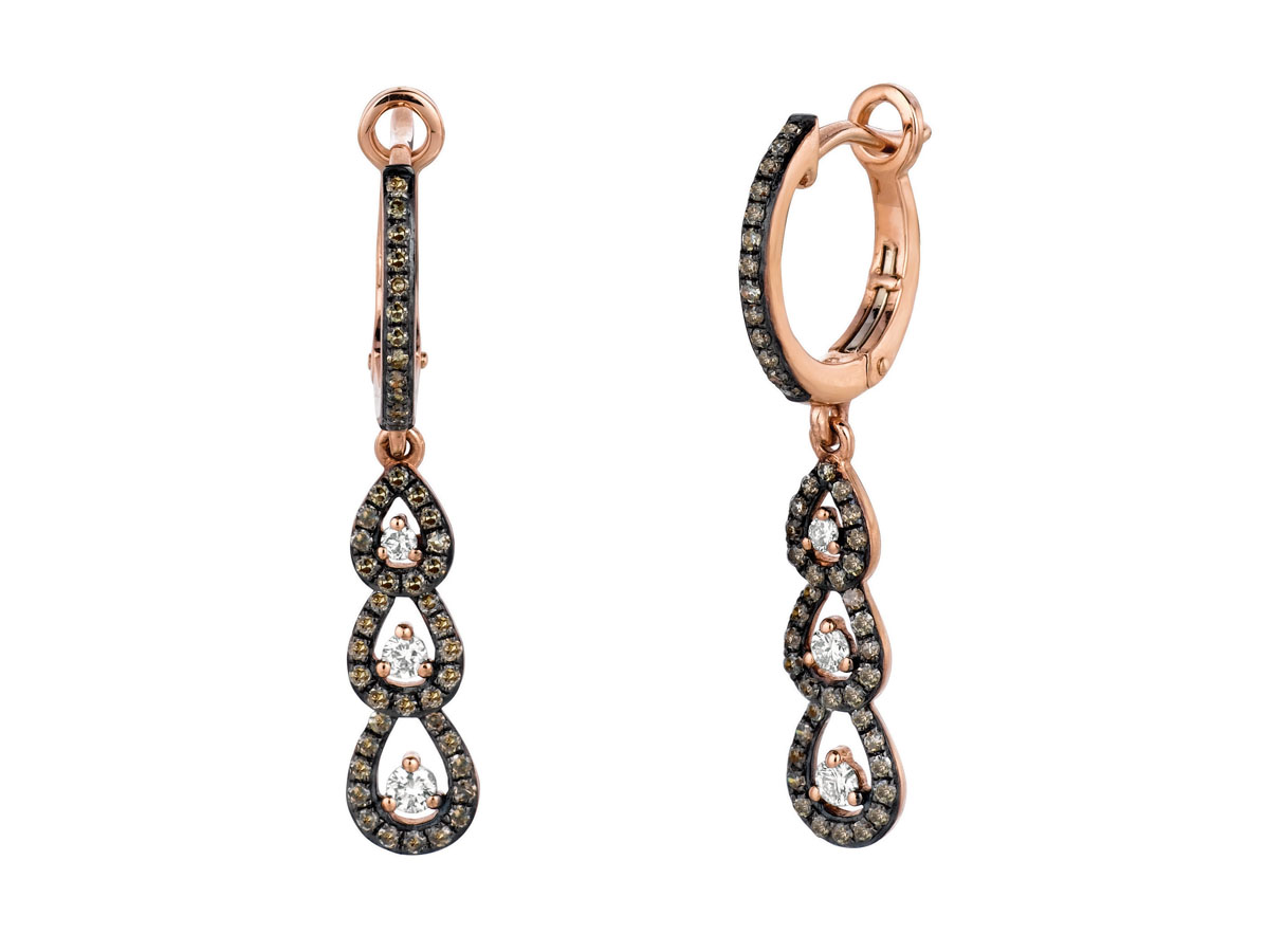 DIAMOND &MOCHA DIAMOND EARRING