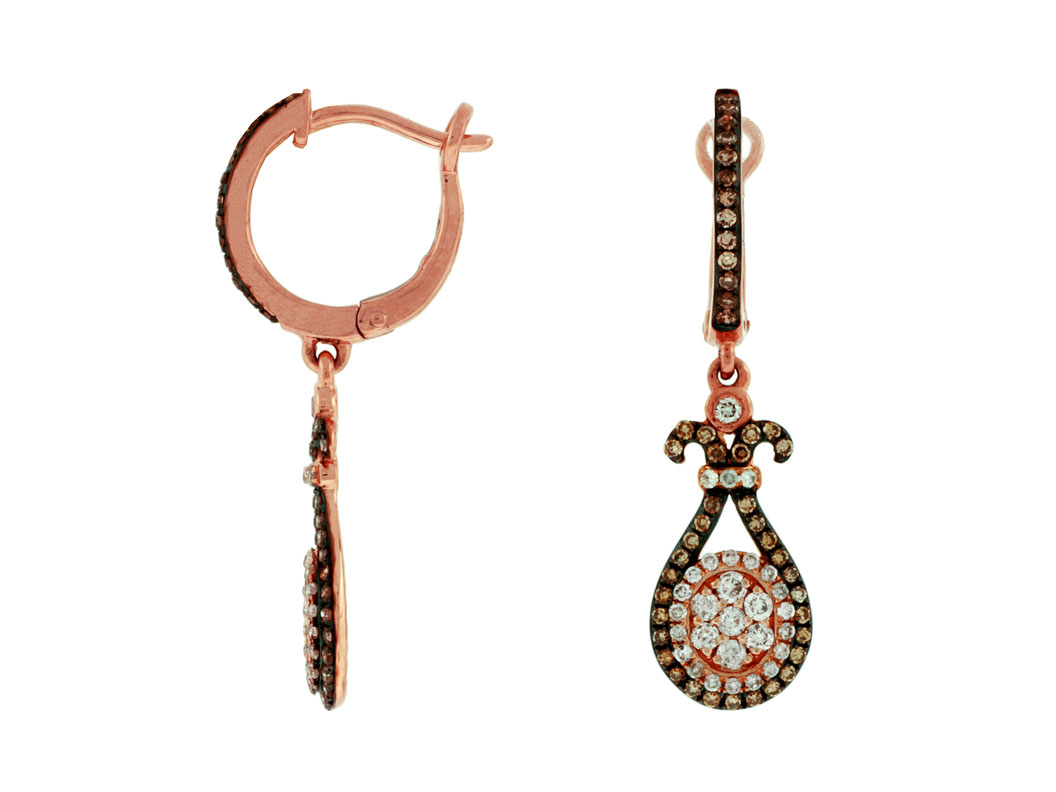 DIAMOND &MOCHA DIAMOND EARRING
