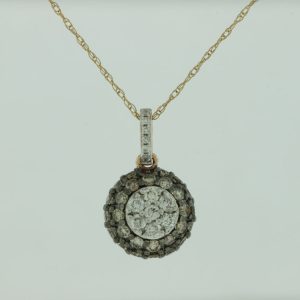 DIAMOND &MOCHA DIAMOND PENDANT