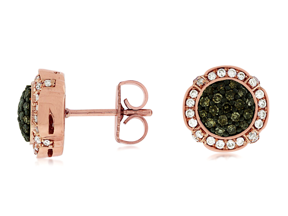 DIAMOND &MOCHA DIAMOND EARRING