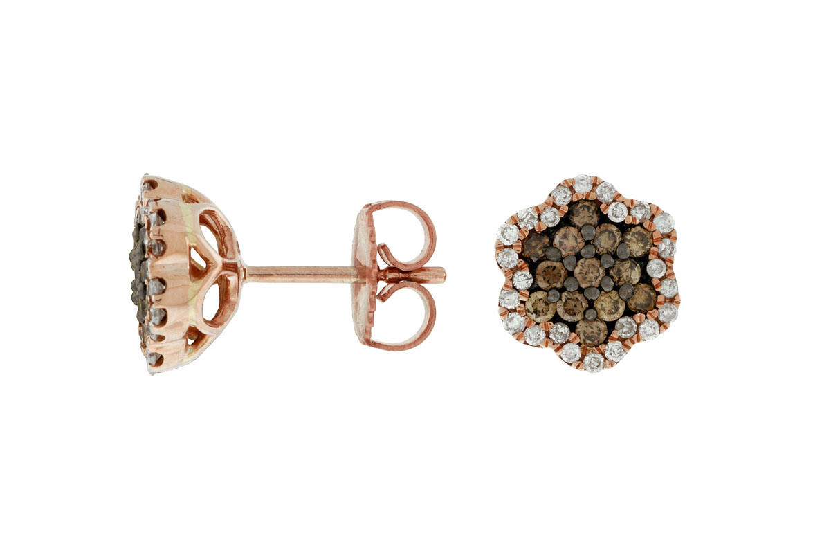 DIAMOND &MOCHA DIAMOND EARRING