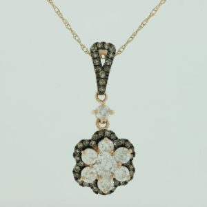 DIAMOND &MOCHA DIAMOND PENDANT
