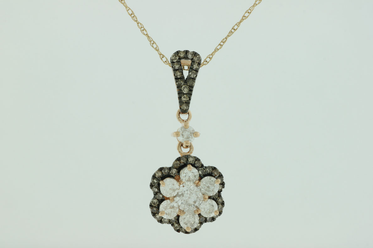 DIAMOND &MOCHA DIAMOND PENDANT