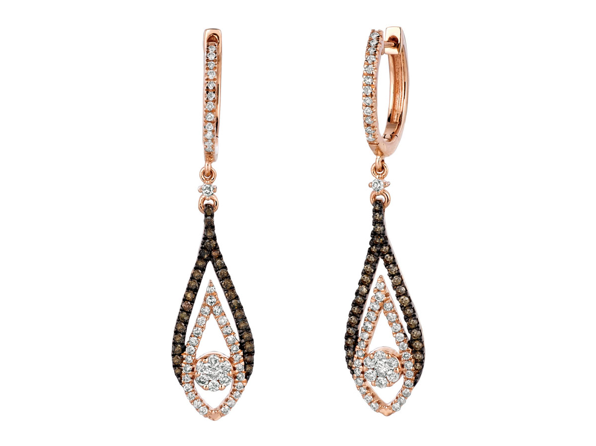 DIAMOND &MOCHA DIAMOND EARRING
