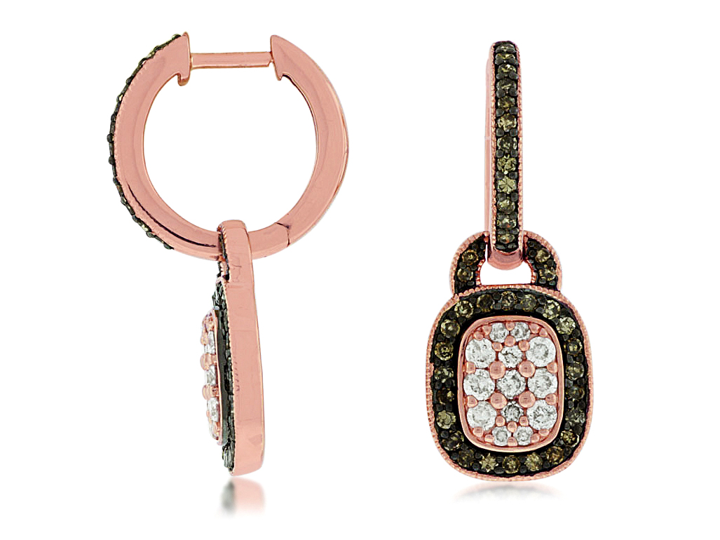 DIAMOND &MOCHA DIAMOND EARRING