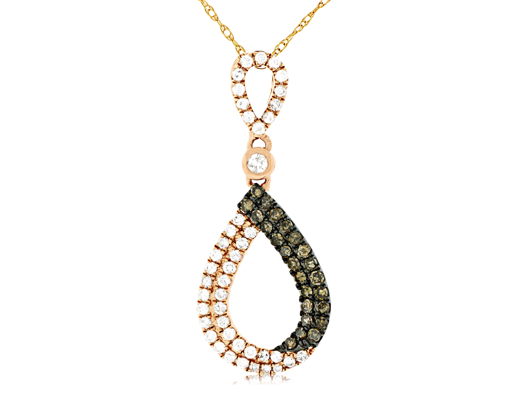 DIAMOND &MOCHA DIAMOND PENDANT