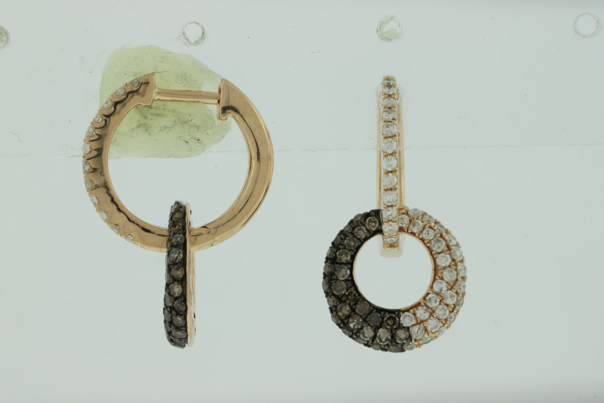 DIAMOND &MOCHA DIAMOND EARRING