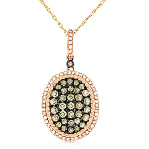 DIAMOND &MOCHA DIAMOND PENDANT