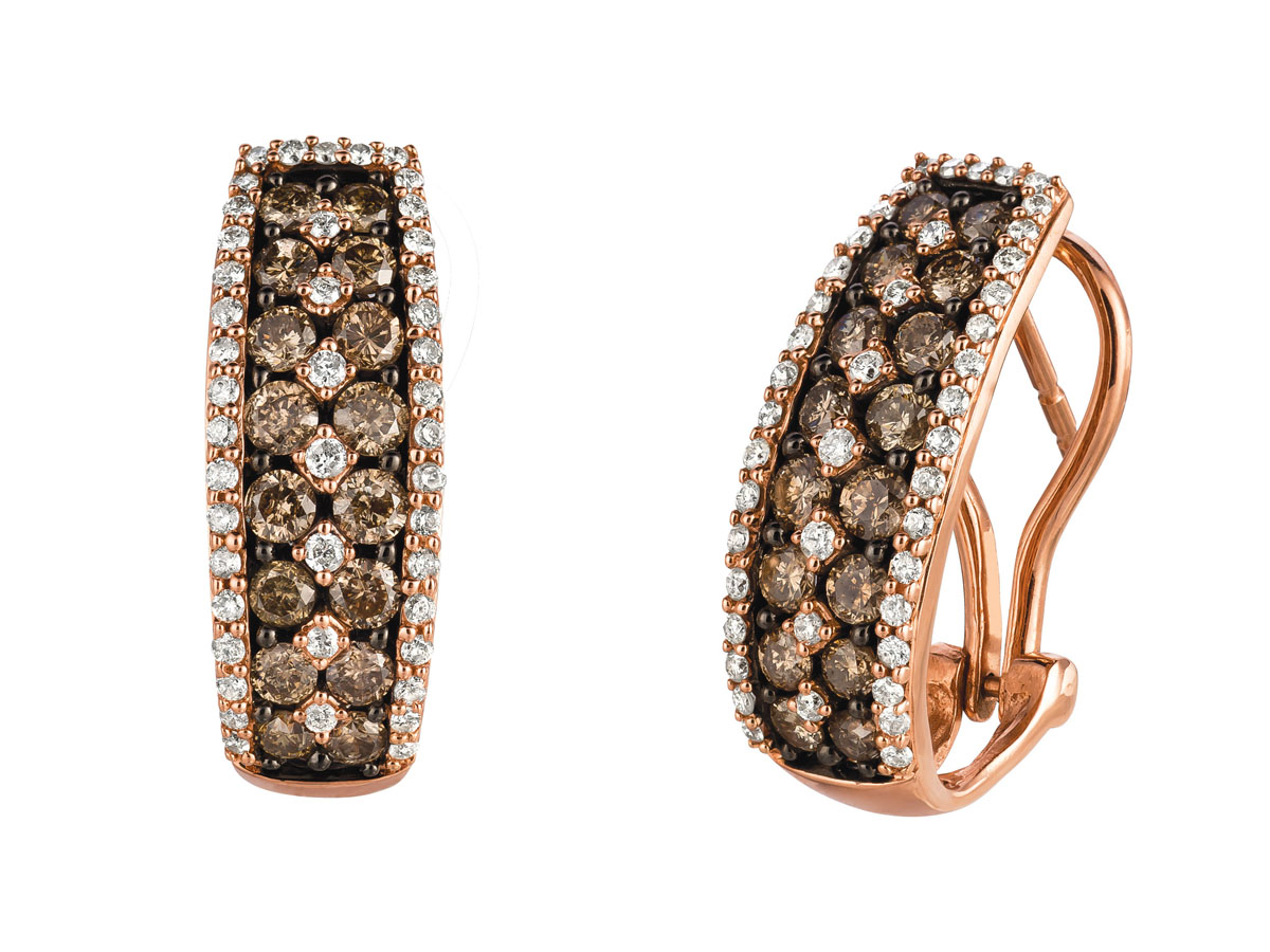 DIAMOND &MOCHA DIAMOND EARRING