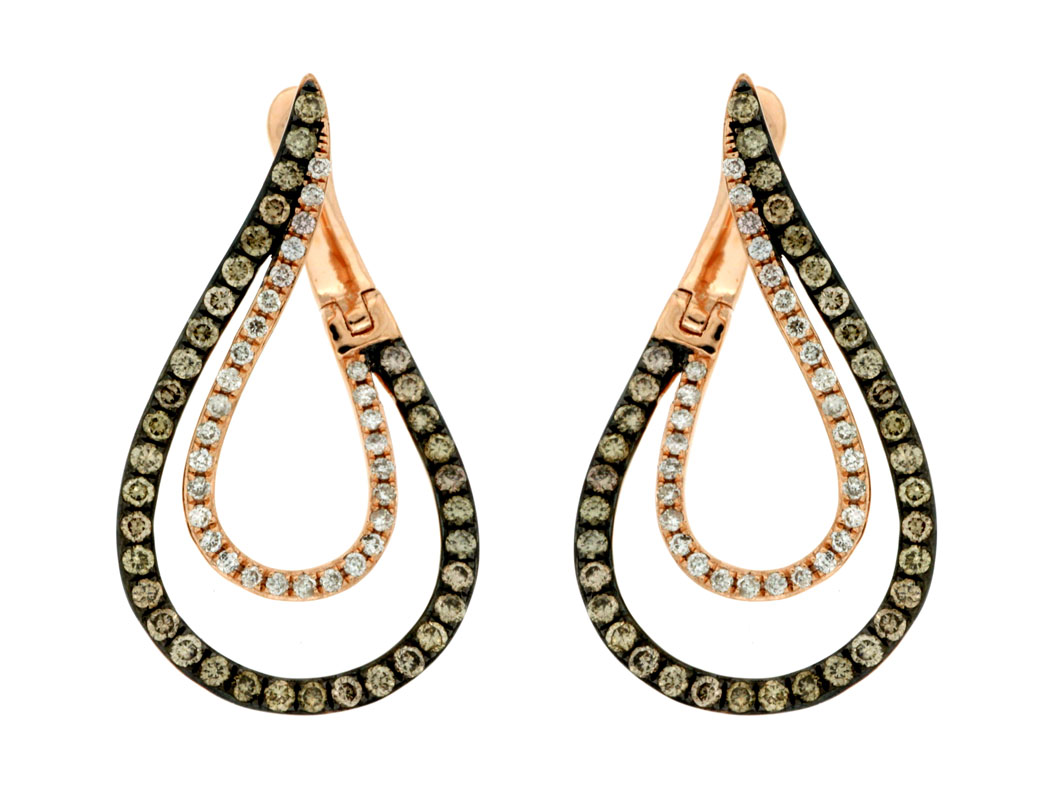 DIAMOND &MOCHA DIAMOND EARRING