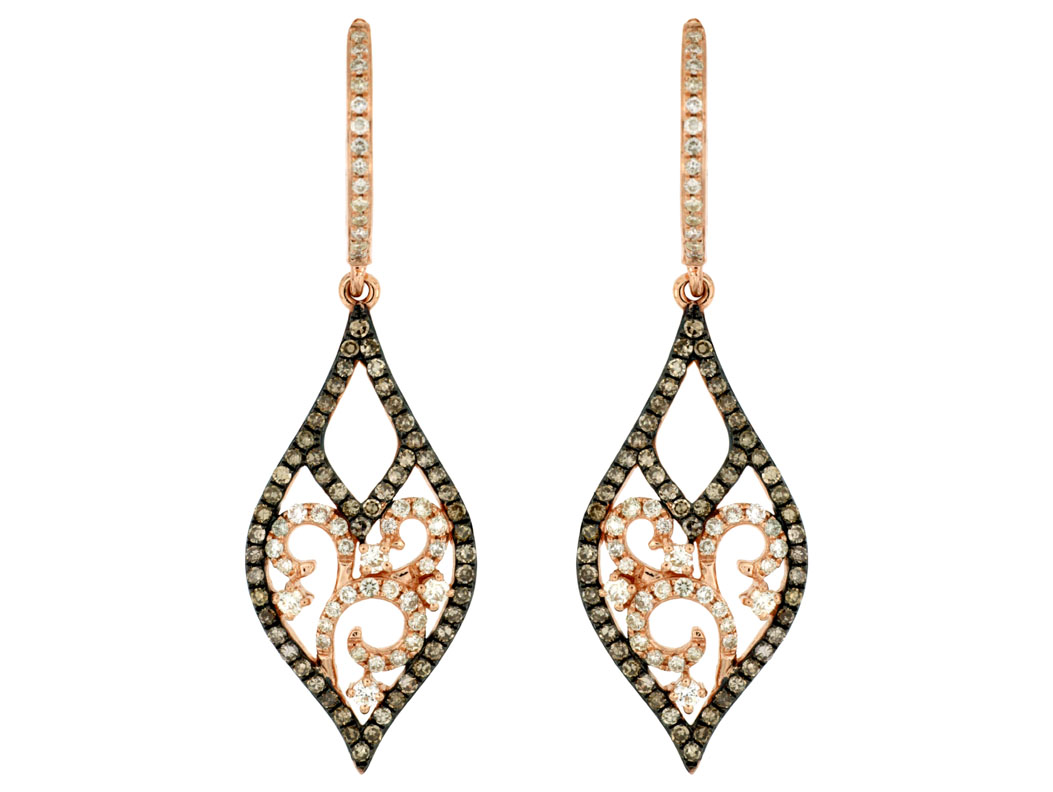 DIAMOND &MOCHA DIAMOND EARRING
