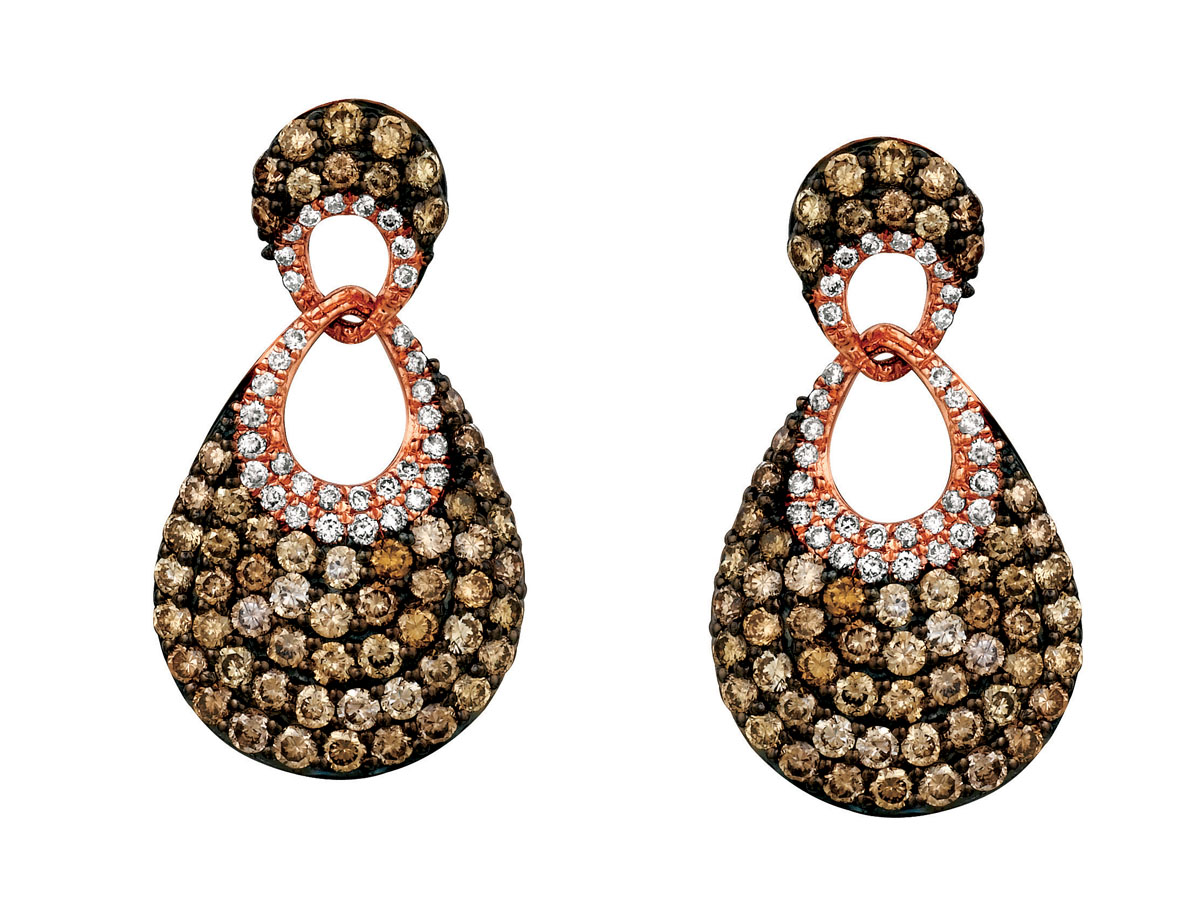 DIAMOND &MOCHA DIAMOND EARRING