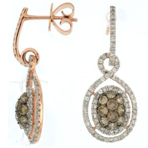 DIAMOND &MOCHA DIAMOND EARRING