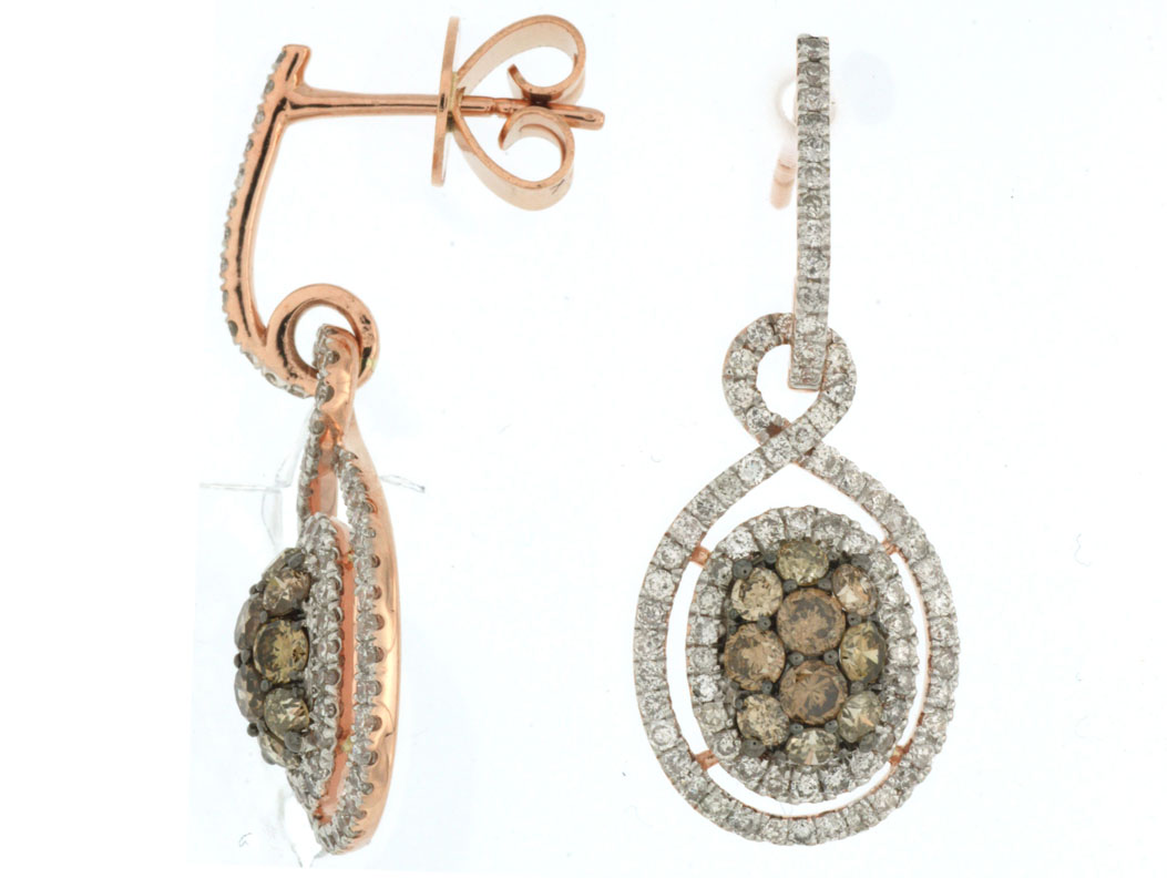DIAMOND &MOCHA DIAMOND EARRING