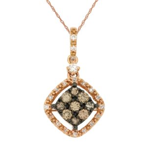 DIAMOND &MOCHA DIAMOND PENDANT