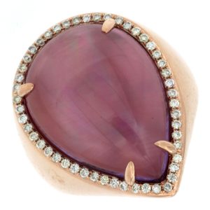 AMETHYST & DIAMOND RING