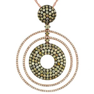 MIX FANCY DIAMOND PENDANT