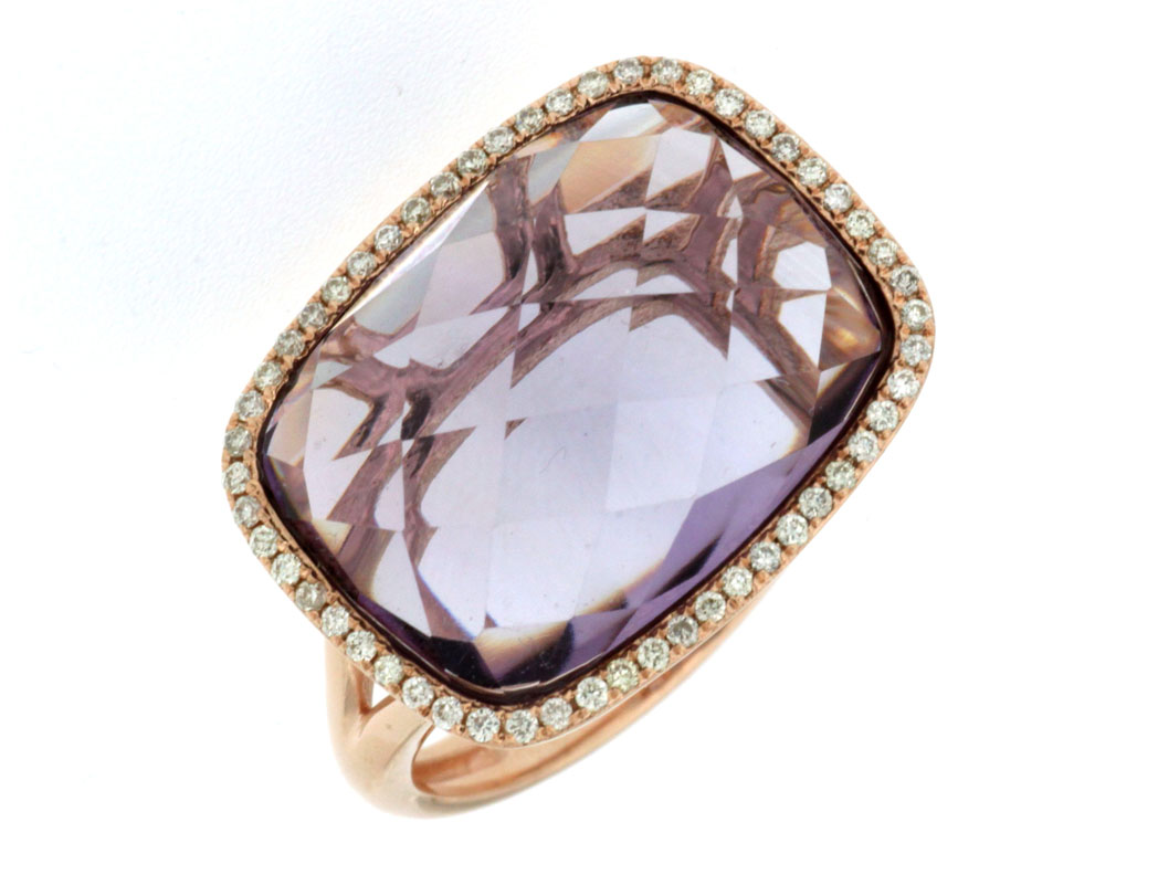 AMETHYST & DIAMOND RING