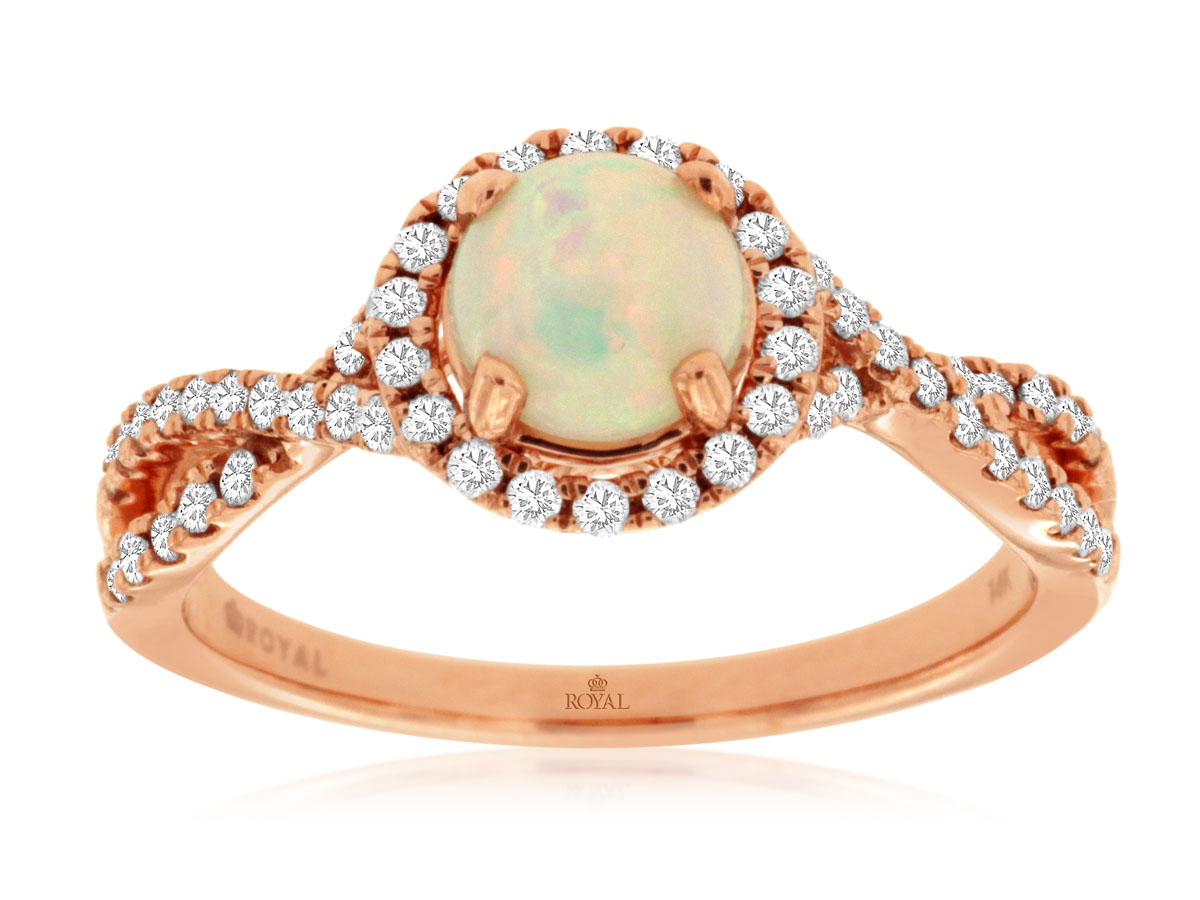 OPAL & DIAMOND RING