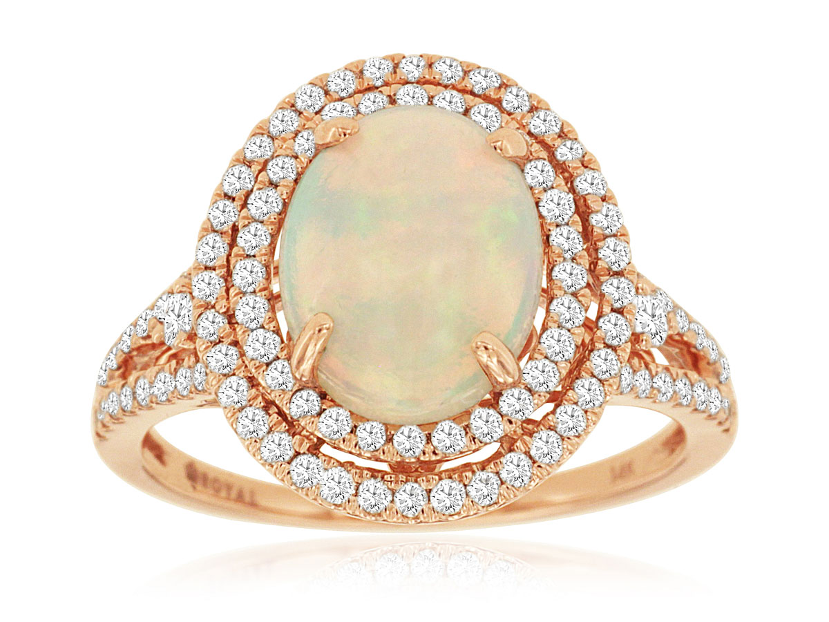 OPAL & DIAMOND RING