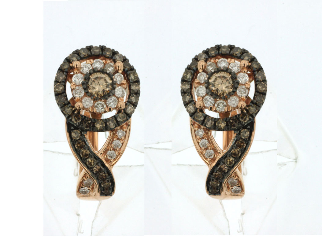 DIAMOND &MOCHA DIAMOND EARRING