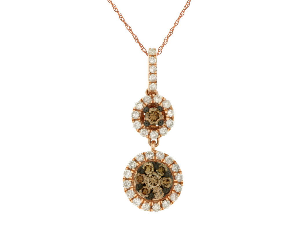 DIAMOND &MOCHA DIAMOND PENDANT
