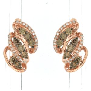 DIAMOND &MOCHA DIAMOND EARRING