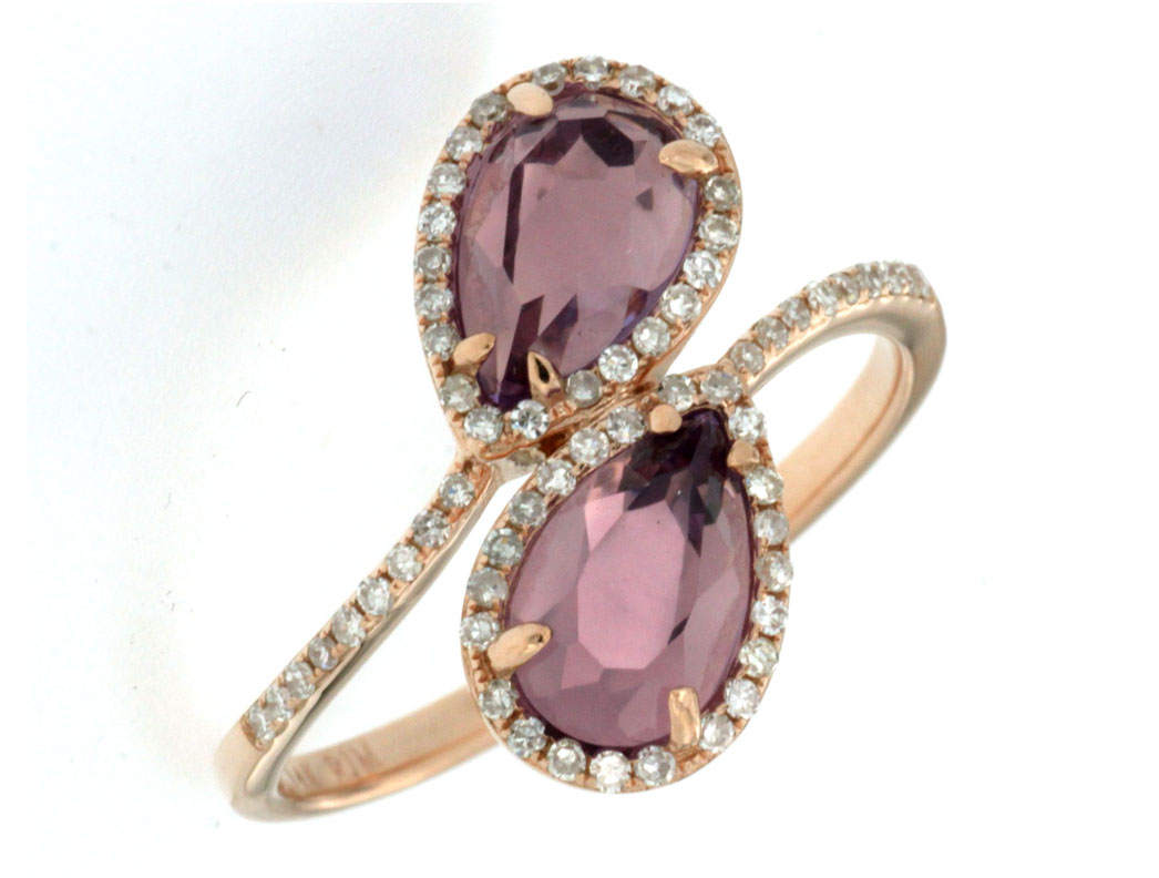 AMETHYST & DIAMOND RING