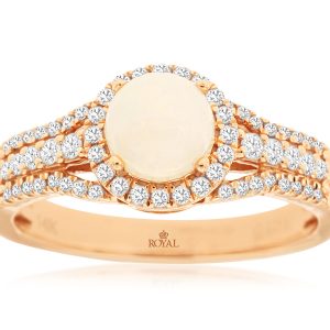OPAL & DIAMOND RING