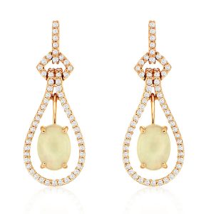 OPAL & DIAMOND EARRING
