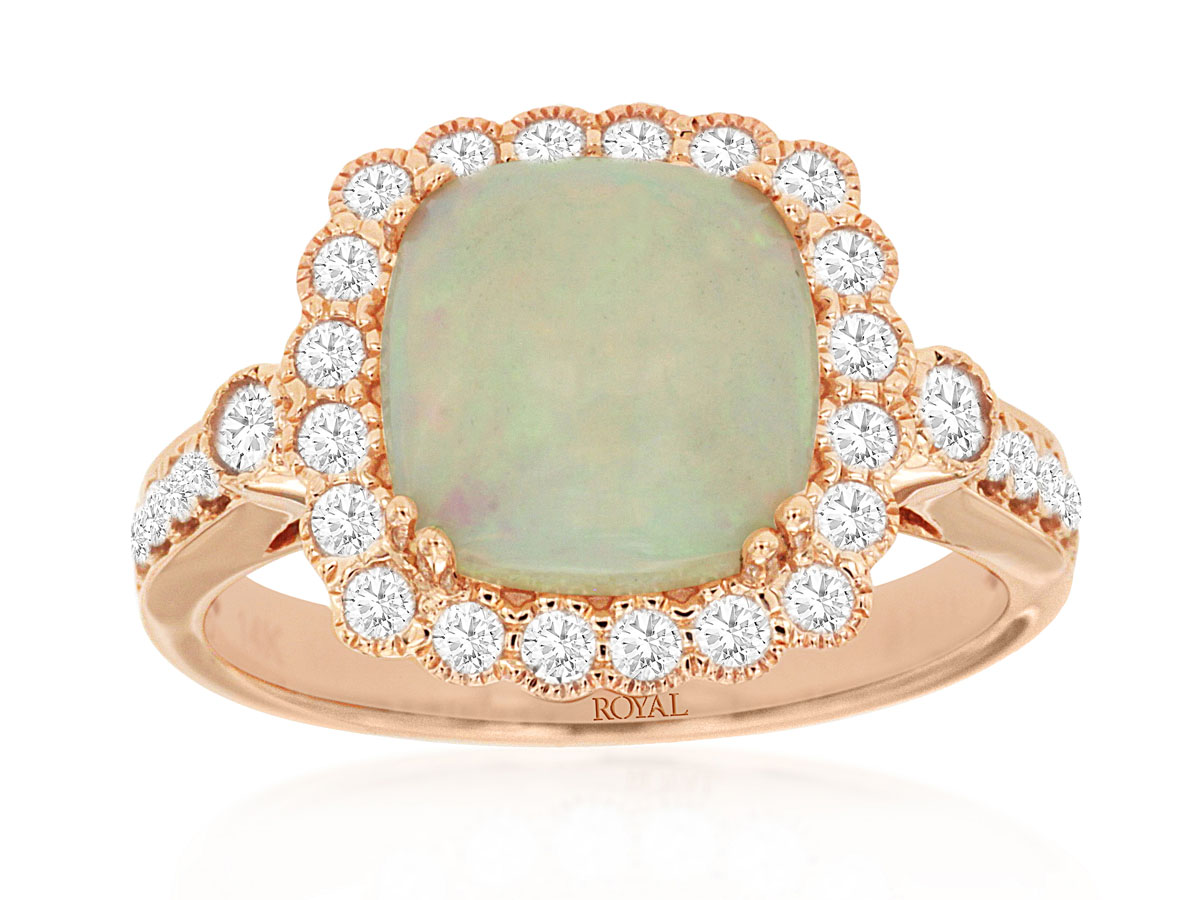 OPAL & DIAMOND RING