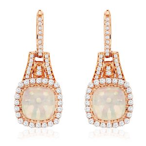 OPAL & DIAMOND EARRING