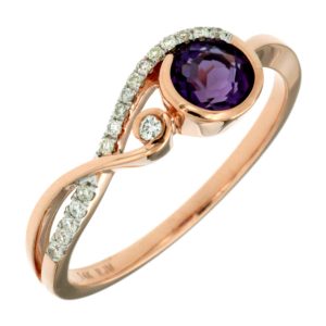 AMETHYST & DIAMOND RING