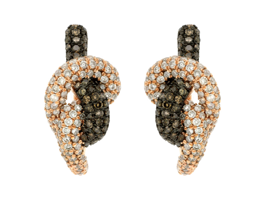 DIAMOND &MOCHA DIAMOND EARRING